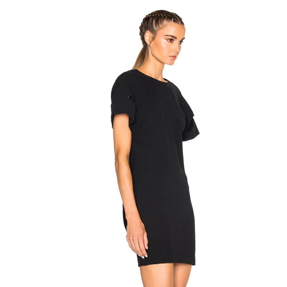 IRO Hilda Cut Out Shift Open Back Dress Black - Picture 12 of 12